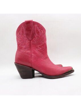 Idyllwind Wheels Western Boot Pink Leather Women's Size 8 B Zip Boots
